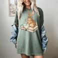 Cute Bunny Reading Book Glasses Bookworm Women's Comfort Colors T-Shirt Berry
