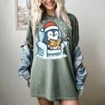 Cute Christmas Penguin Reading Book Cozy Winter Holiday Art Women's Comfort Colors T-Shirt Berry Cute Christmas Penguin Reading Book Cozy Winter Holiday Art Women's Comfort Colors T-Shirt Berry