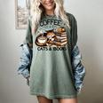 Cute Coffee Cats Books Lover Idea Women Men Kids Women's Comfort Colors T-Shirt Berry