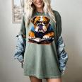 Cute Dog English Bulldog Reading Book Women's Comfort Colors T-Shirt Berry