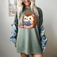 Cute Hedgehog Book Lover Readers Animal Reading Women's Comfort Colors T-Shirt Berry Cute Hedgehog Book Lover Readers Animal Reading Women's Comfort Colors T-Shirt Berry