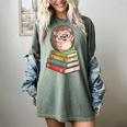 Cute Hedgehog Reading Books Animal Lover Reader Bookworm Women's Comfort Colors T-Shirt Berry