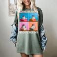 Cute Penguin Reading Book School Librarian Teacher Student Women's Comfort Colors T-Shirt Berry