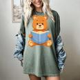 Cute Teddy Bear Reading Book Adorable For Readers Women's Comfort Colors T-Shirt Berry