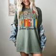 Cute Wildflower Book School Counseling Life School Counselor Women's Comfort Colors T-Shirt Berry