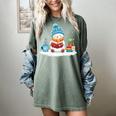 Cute Winter Cozy Snowman Reading Book Lovers Xmas Snowman Women's Comfort Colors T-Shirt Berry Cute Winter Cozy Snowman Reading Book Lovers Xmas Snowman Women's Comfort Colors T-Shirt Berry