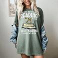 Day Without Reading Read Librarian Book Men Women Kids Women's Comfort Colors T-Shirt Berry