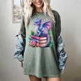 Dragon Book Fantasy Reading Women's Comfort Colors T-Shirt Berry Dragon Book Fantasy Reading Women's Comfort Colors T-Shirt Berry