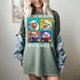 Eagle Love Reading And Eagles Child Book Lover Women's Comfort Colors T-Shirt Berry