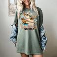 Easily Distracted By Books Book Wildflowers Book Lovers Women's Comfort Colors T-Shirt Berry