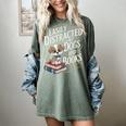 Easily Distracted By Dogs And Books Reader Animal Dog Women's Comfort Colors T-Shirt Berry