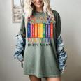Equality Hurts No One LGBTQ Pride Books And Flowers Women's Comfort Colors T-Shirt Berry