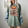 Fox Read Books Be Kind Stay Weird Reader Cute Nerd Bookworm Women's Comfort Colors T-Shirt Berry