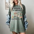 Gardening & Library Lover Books Reading Plants Cute Women's Comfort Colors T-Shirt Berry