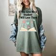 If You Give Me A Student I Will Love Them Book Magic Premium Tri-Blend Women's Comfort Colors T-Shirt Berry