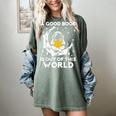 Good Book Is Out Of This World Astronaut Moon Space Reading Women's Comfort Colors T-Shirt Berry