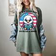 A Good Day To Read a Book Reading Eagle With American Flag Women's Comfort Colors T-Shirt Berry