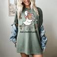 Goose With Books Cute Bookworm Reader Women's Comfort Colors T-Shirt Berry