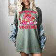 Groovy All Booked For Valentines Books Pink Coquette Bow Women's Comfort Colors T-Shirt Berry