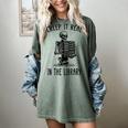 Halloween Skeleton Pun Book Lover Library Joke Women's Comfort Colors T-Shirt Berry Halloween Skeleton Pun Book Lover Library Joke Women's Comfort Colors T-Shirt Berry