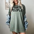 I Hate People Graffiti Introverts Meme Loner Women's Comfort Colors T-Shirt Berry