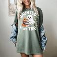 Haunted By My TBR Cute Ghost Book Reading Teacher Halloween Women's Comfort Colors T-Shirt Berry Haunted By My TBR Cute Ghost Book Reading Teacher Halloween Women's Comfort Colors T-Shirt Berry
