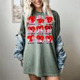 Heart Reading Books Valentine Teacher Boys Girls Book Lover Women's Comfort Colors T-Shirt Berry