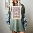 Hockey Romance Tarot Card Books Reader Cozy Reading Women's Comfort Colors T-Shirt Berry