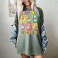 HUGvyn Happy 100 Days Of School Teacher Goose Preppy Books Women's Comfort Colors T-Shirt Berry