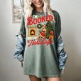 I'm Booked For The Holidays Christmas Reading Bookworm Xmas Women's Comfort Colors T-Shirt Berry I'm Booked For The Holidays Christmas Reading Bookworm Xmas Women's Comfort Colors T-Shirt Berry