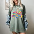 I'm Okay Book Reader Book Nerd Book Reading Lover Women's Comfort Colors T-Shirt Berry I'm Okay Book Reader Book Nerd Book Reading Lover Women's Comfort Colors T-Shirt Berry
