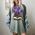 Irises Flowers Book Iris Floral Women's Comfort Colors T-Shirt Berry Irises Flowers Book Iris Floral Women's Comfort Colors T-Shirt Berry