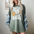 Just a Girl Who Loves Books Bookish Readers Book Lover Girls Women's Comfort Colors T-Shirt Berry Just a Girl Who Loves Books Bookish Readers Book Lover Girls Women's Comfort Colors T-Shirt Berry