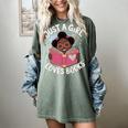 Just A Girl Who Loves Books Cute African American Afro Women's Comfort Colors T-Shirt Berry Just A Girl Who Loves Books Cute African American Afro Women's Comfort Colors T-Shirt Berry