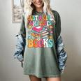 Just A Girl Who Loves Books Reading Cute Bookworm Girls Kids Women's Comfort Colors T-Shirt Berry