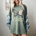 Just a Girl Who Loves Butterflies And Books Butterfly Women's Comfort Colors T-Shirt Berry