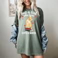 Just a Girl Who Loves Cats And Books Reading Cat & Bookworm Women's Comfort Colors T-Shirt Berry