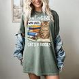 Just a Girl Who Loves Cats And Books Women's Comfort Colors T-Shirt Berry Just a Girl Who Loves Cats And Books Women's Comfort Colors T-Shirt Berry