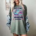 Just A Girl Who Loves Dragons And Books Lover Reading Book Women's Comfort Colors T-Shirt Berry