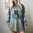 Just One More Chapter Bookworm Cat Book Lover Women's Comfort Colors T-Shirt Berry
