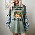 I Just Want To Read Books And Pet Cats Cat Lover Women's Comfort Colors T-Shirt Berry I Just Want To Read Books And Pet Cats Cat Lover Women's Comfort Colors T-Shirt Berry