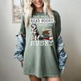 I Just Want To Read Books And Pet My Husky Dog Women's Comfort Colors T-Shirt Berry