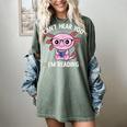 Kawaii Axolotl Can't Hear You I'm Reading Book Lover Women's Comfort Colors T-Shirt Berry