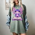 Kawaii Axolotl Cute Axolotls Reading Book Women's Comfort Colors T-Shirt Berry Kawaii Axolotl Cute Axolotls Reading Book Women's Comfort Colors T-Shirt Berry