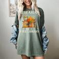 Librarian Of a Free Library Floral Book Lover Women's Comfort Colors T-Shirt Berry