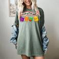 Librarian Let's All Go To The Library Cute Groovy Book Lover Women's Comfort Colors T-Shirt Berry