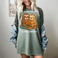 Life Is Better With Sloths And Books Cute Sloth Lover Women's Comfort Colors T-Shirt Berry