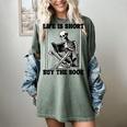 Life Is Short Buy The Book Skeleton Book Lover Reading Women's Comfort Colors T-Shirt Berry Life Is Short Buy The Book Skeleton Book Lover Reading Women's Comfort Colors T-Shirt Berry