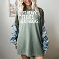 Lift Heavy Pet Cats Read Books Gym Workout Weight Lifter Women's Comfort Colors T-Shirt Berry
