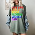 Live Life Like A Book Florida Would Ban LGBTQ Pride Equality Women's Comfort Colors T-Shirt Berry